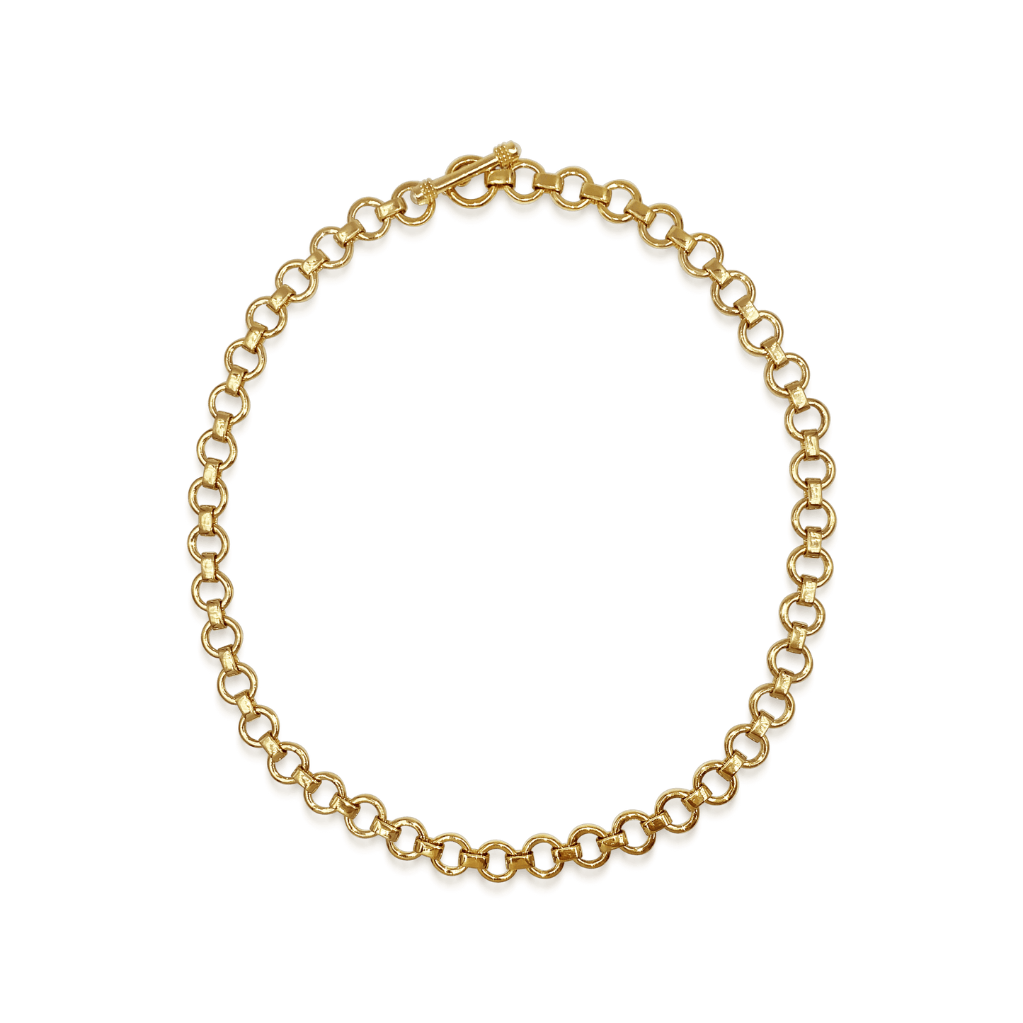 Daphine Baby Bea chunky chain gold necklace.