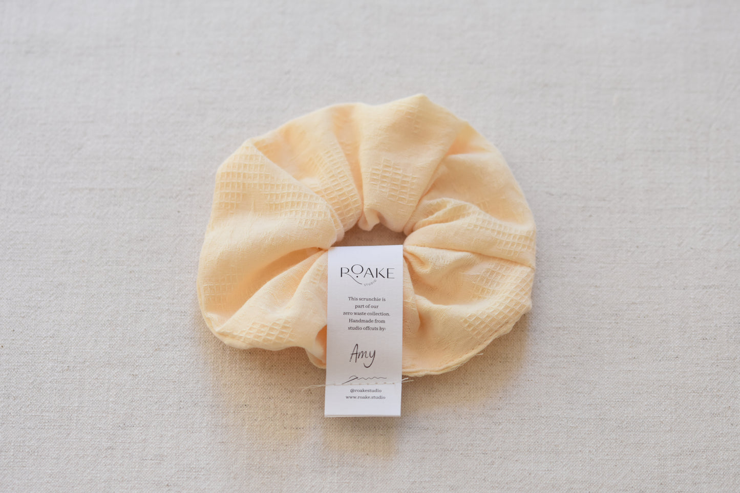 ROAKE STUDIO Rosheen Zero Waste Scrunchie