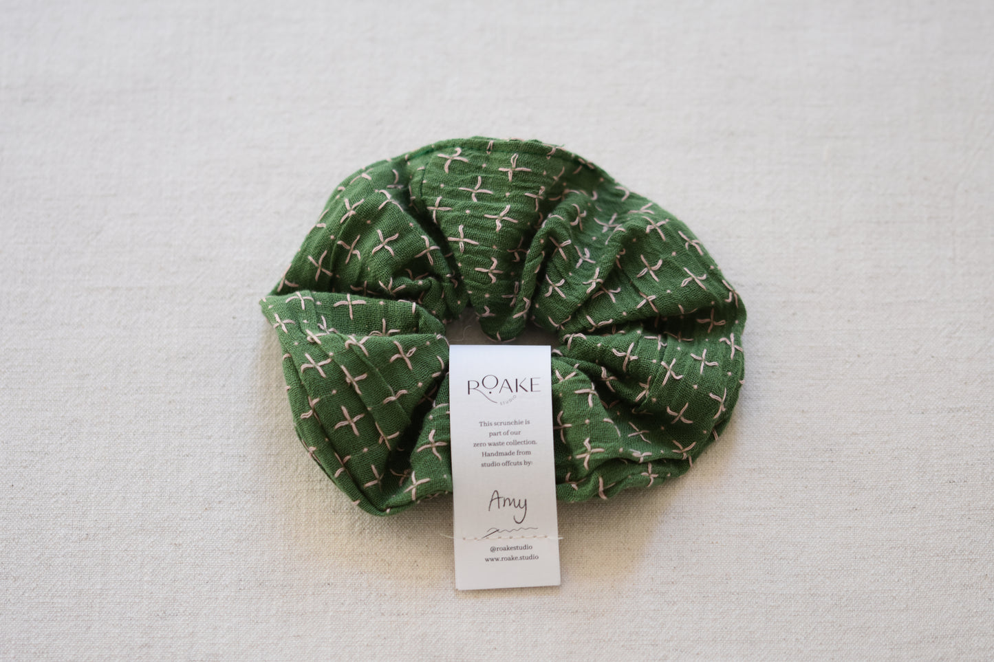 ROAKE STUDIO Rosheen Zero Waste Scrunchie